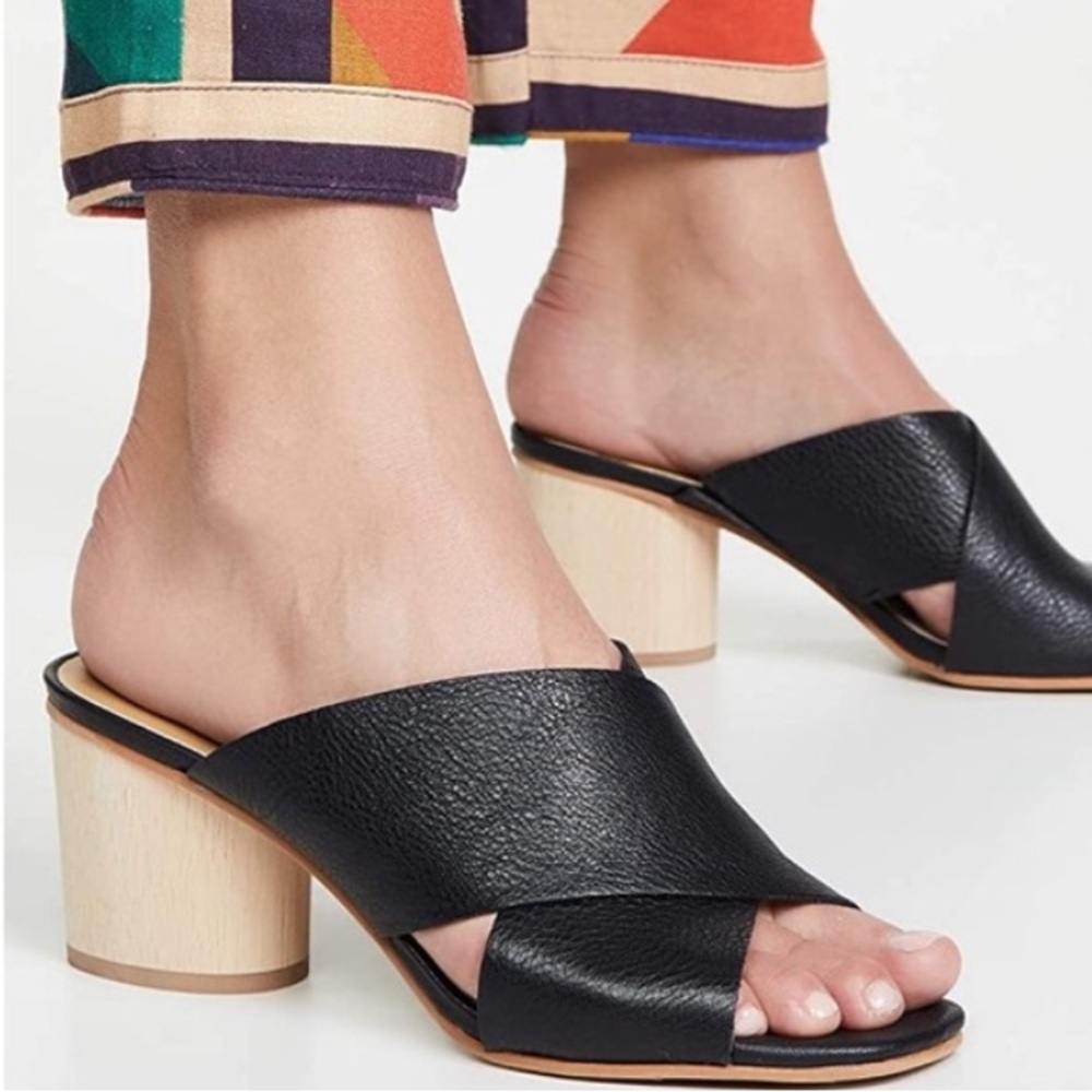Dolce Vita - Atira Genuine Leather Peep-Toe Mules